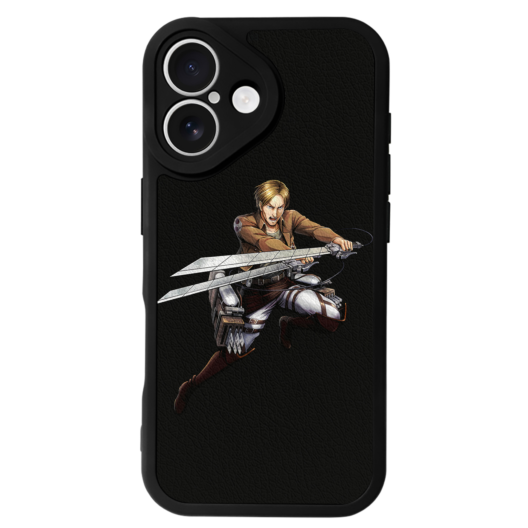 （画像用） 進撃の巨人 Attack on Titan 【iPhone 16シリーズ対応】シリコンスマホケース（レザー調） 材質：シリコン